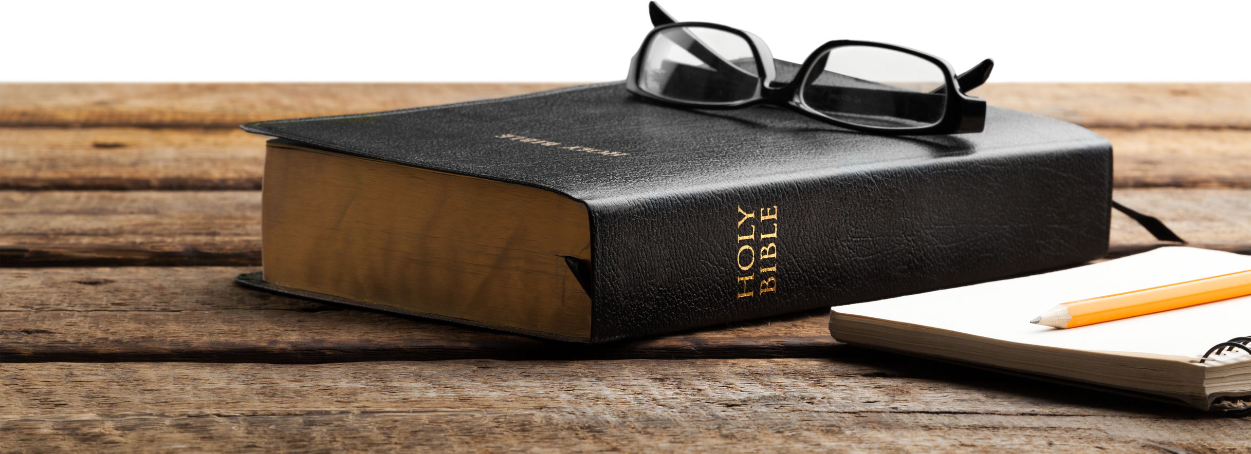 Holy Bible with Glasses